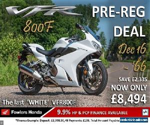 HONDA VFR800F Pre-Reg Deal!